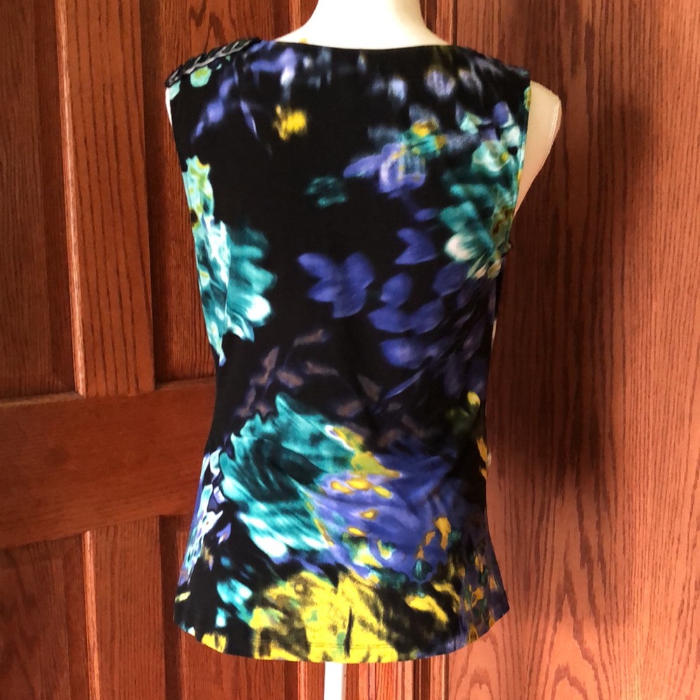 Tahari Sleeveless Swag Blouse - Picture 10 of 10